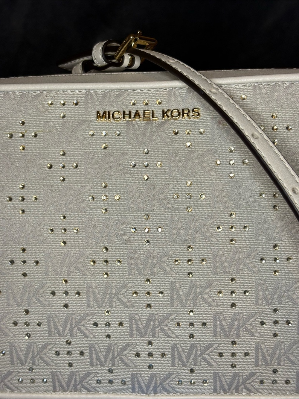 Michael Kors The Jet Set Cream Crossbody - Picture 2 of 10